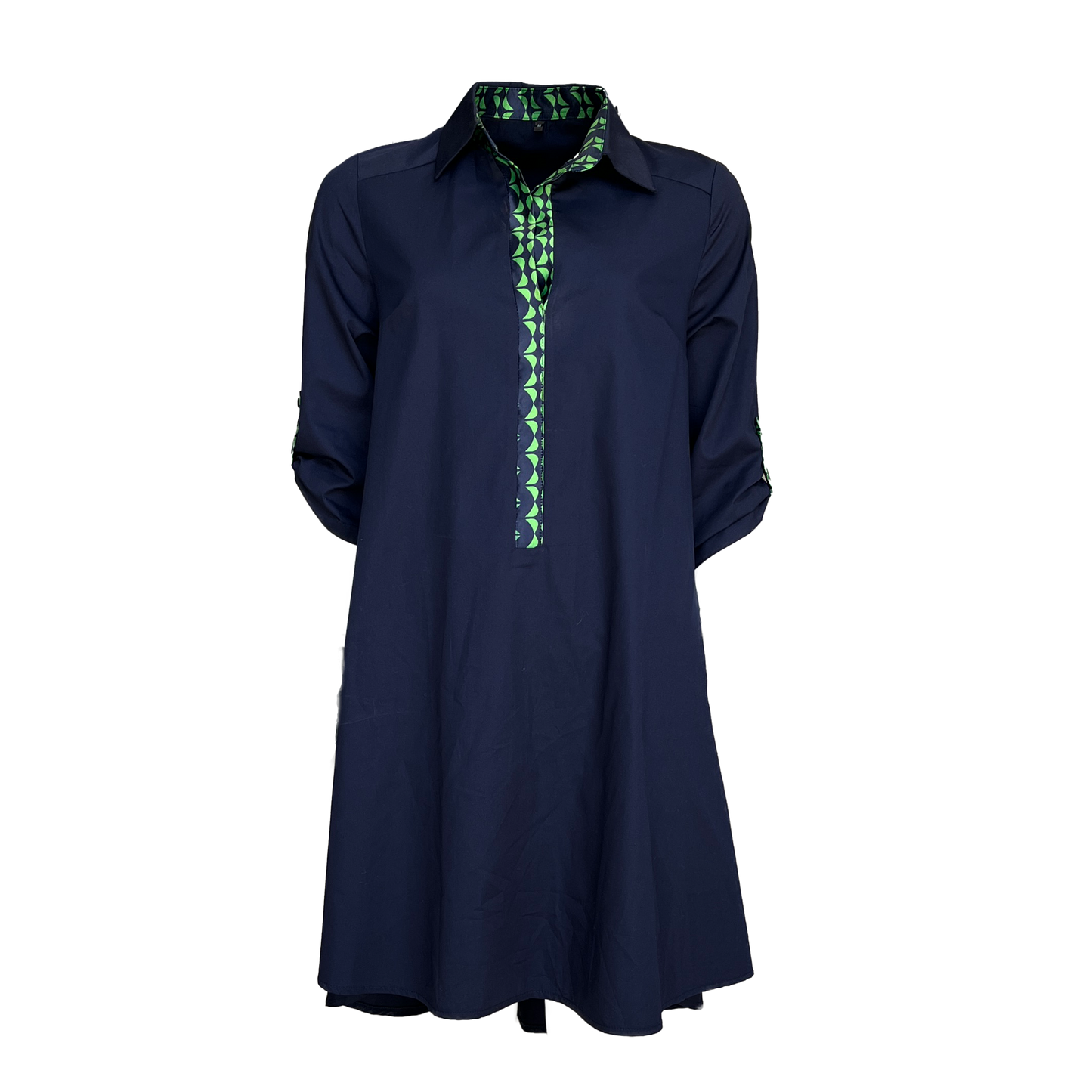Navy Shirtdress Dress