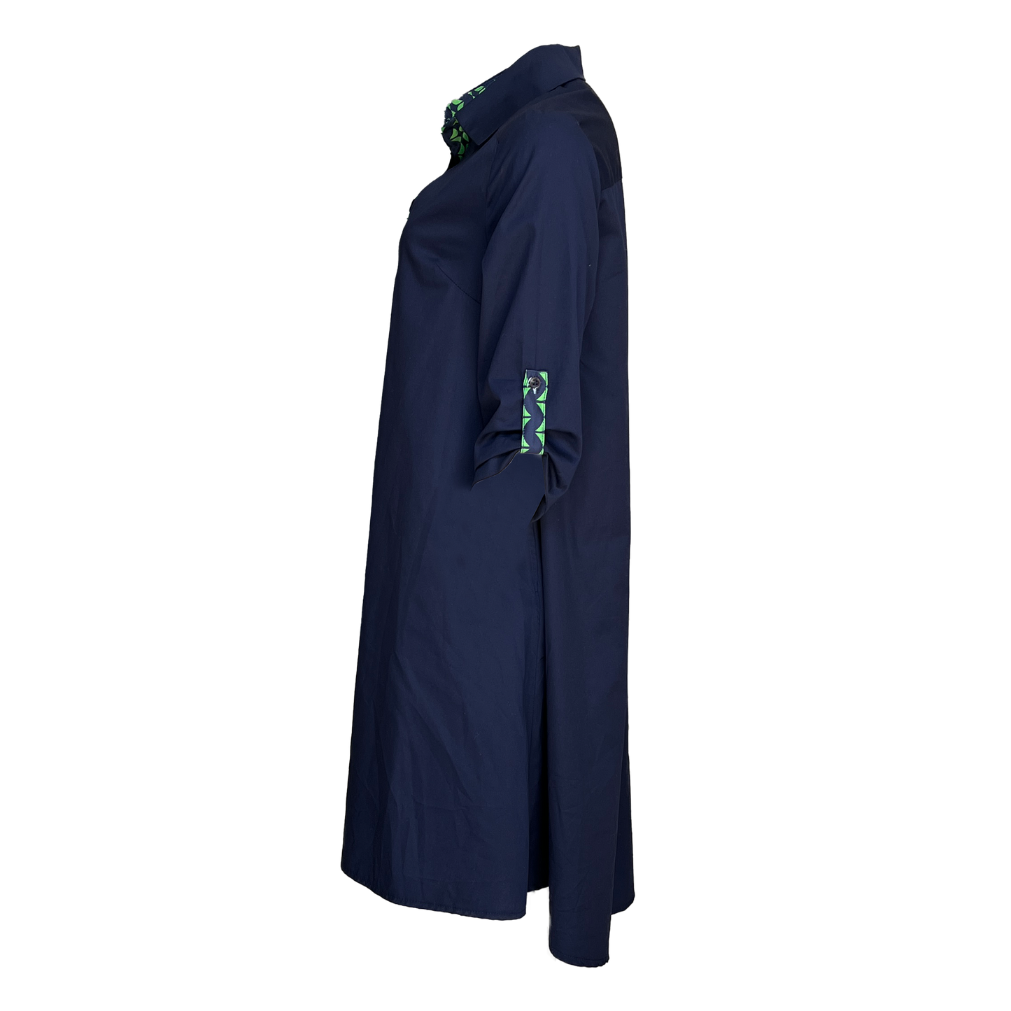 Navy Shirtdress Dress